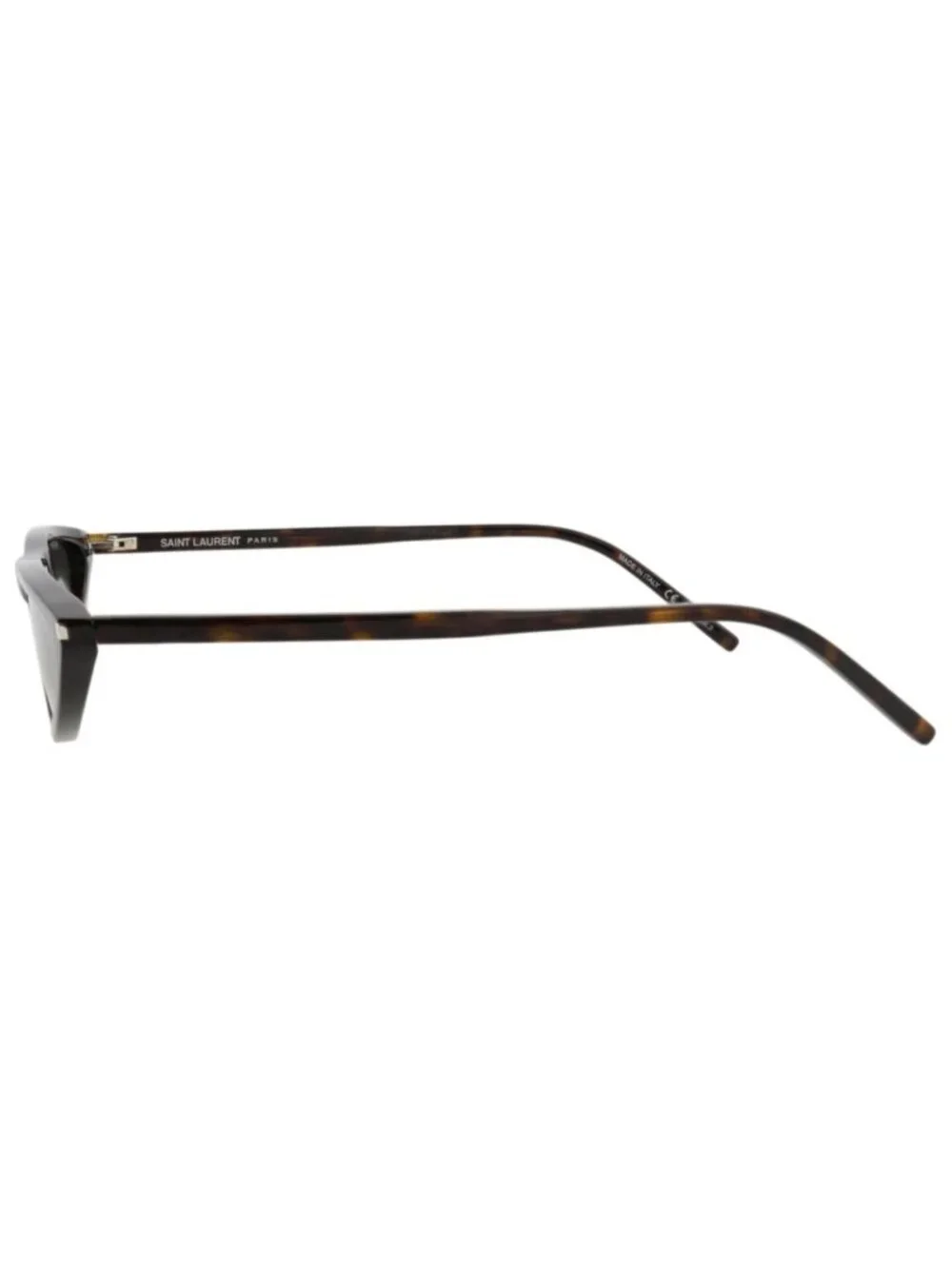 New Saint Laurent Women's Sunglasses Cat Eye Recycled Acetate Frame Havana Grey